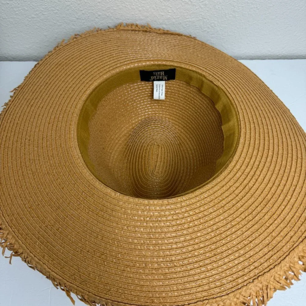 NWOT  Magid Sun Hat Floppy Fringe Wide Brim